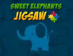 Igra Sweet Elephants Jigsaw spletu