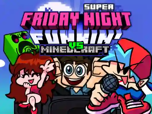 Igra Super Friday Night Funkin Vs Minecraft spletu