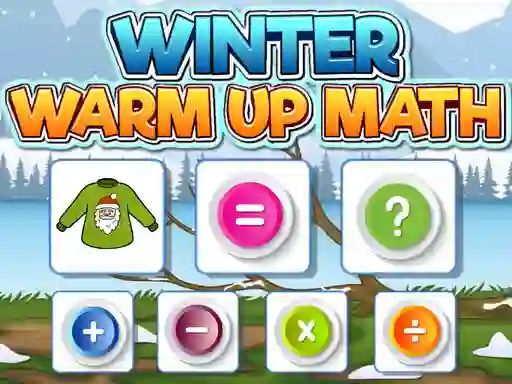 Igra Winter Warm Up Math spletu