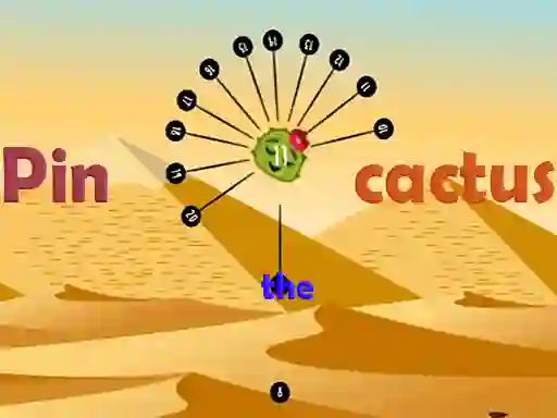 Igra Pin the cactus spletu