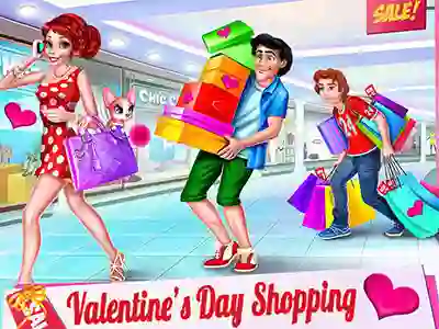 Igra Valentine's Day Shopping spletu