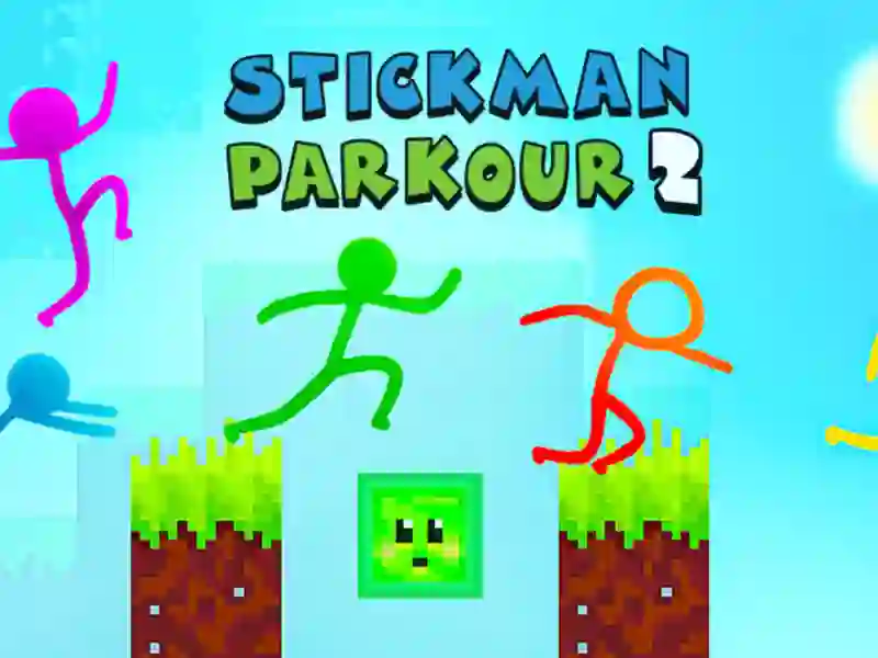 Igra Stickman Parkour 2 spletu