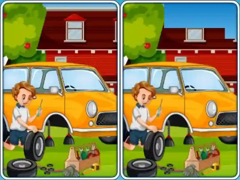 Igra Car Garage Differences spletu