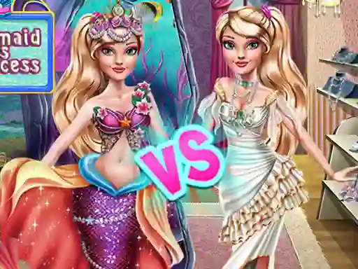 Igra Ellie Mermaid vs Princess spletu