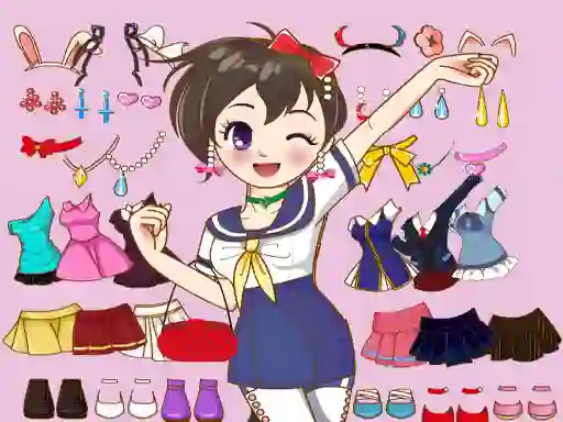 Igra Anime Dress Up Mania spletu