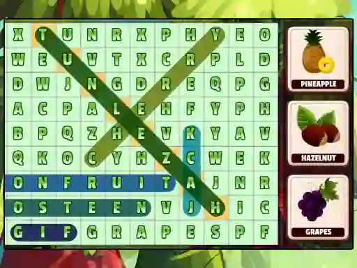 Igra Word Search Fruits spletu