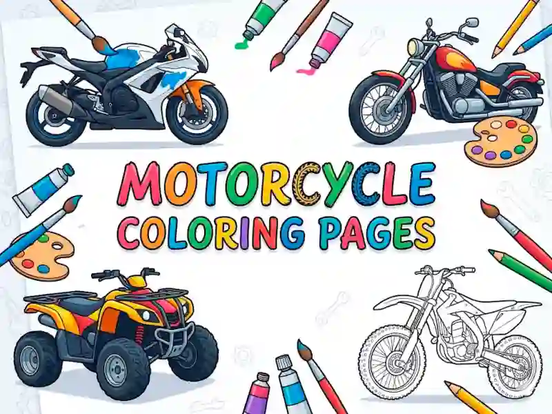 Igra Motorcycle Coloring Pages spletu