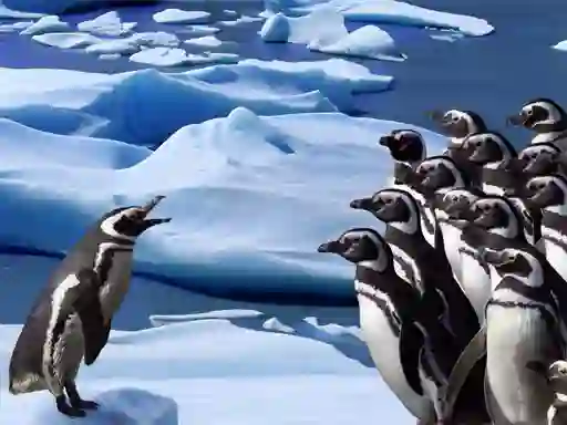 Igra Penguins Slide spletu