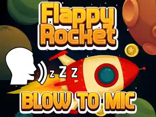 Igra Flappy Rocket With Blowing spletu