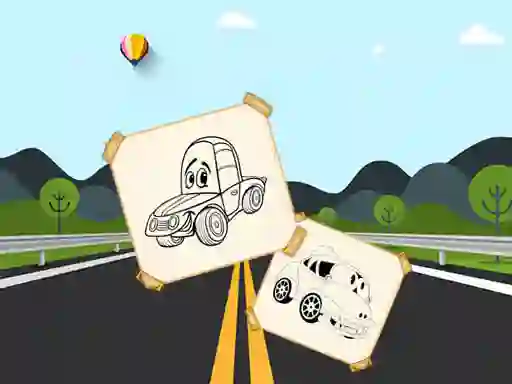 Igra Funny Cars For Kids Coloring spletu