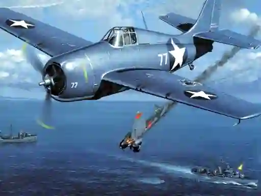 Igra Aviation Art Air Combat Puzzle spletu