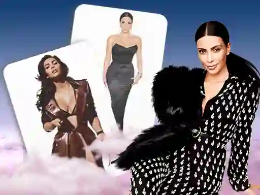 Igra Kim Kardashian Memory Card Match spletu