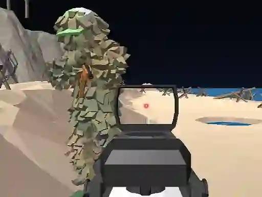 Igra Beach Assault Gungame Survival spletu
