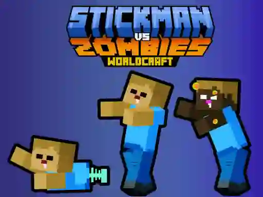 Igra Stickman vs Zombies WorldCraft spletu