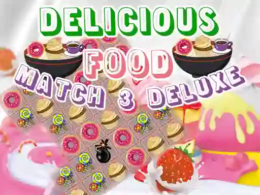 Igra Delicious Food Match 3 Deluxe spletu