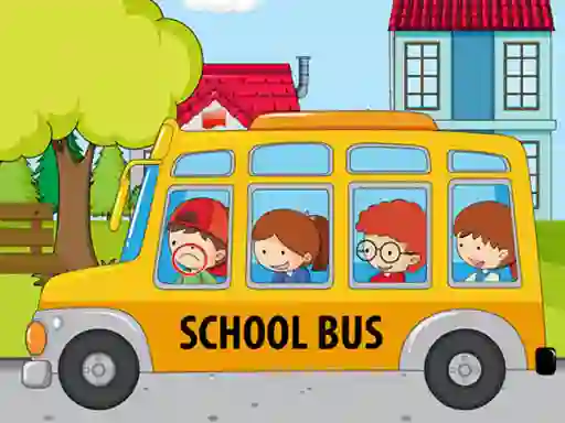 Igra School Bus Differences spletu