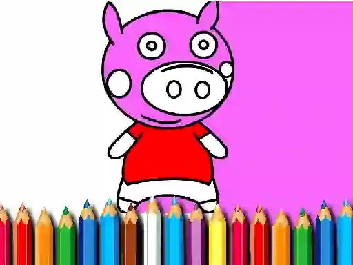 Igra Back To School Coloring Book Pig spletu