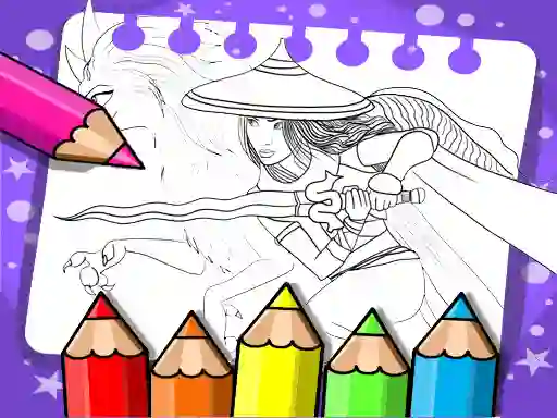 Igra Raya And The Last Dragon Coloring Book spletu