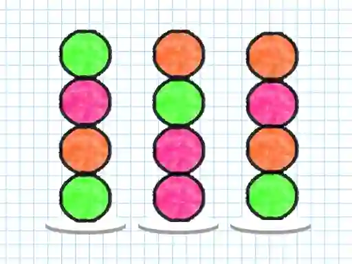 Igra Ball Sort Paper Note spletu