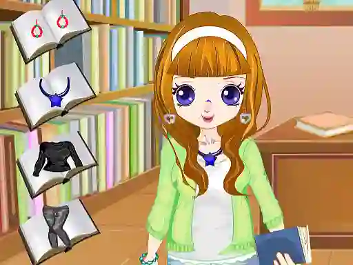 Igra Library Girl Dressup spletu