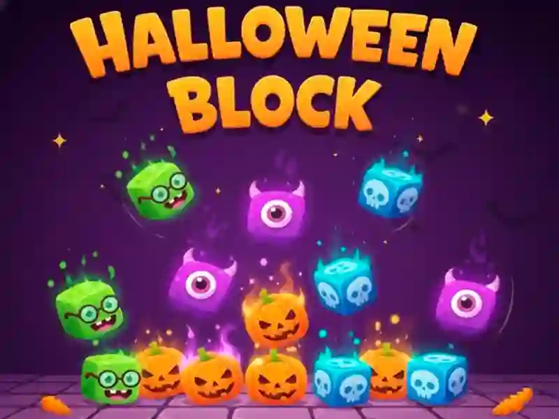 Igra Halloween Block spletu
