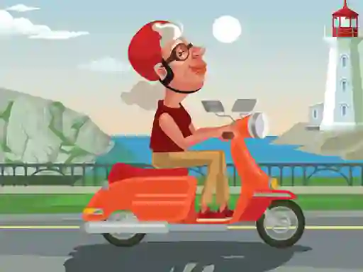 Igra City Scooter Ride Coloring spletu