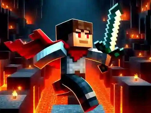 Igra Mineblock Obby spletu