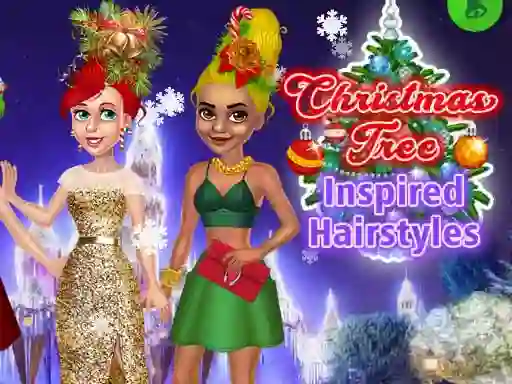 Igra Christmas Tree Inspired Hairstyles spletu