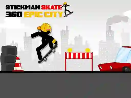 Igra Stickman Skate 360 Epic City spletu