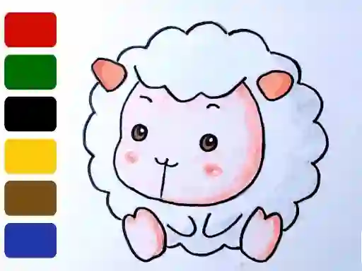Igra Baby sheep ColoringBook spletu