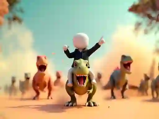 Igra Stickman: Dinosaur arena spletu