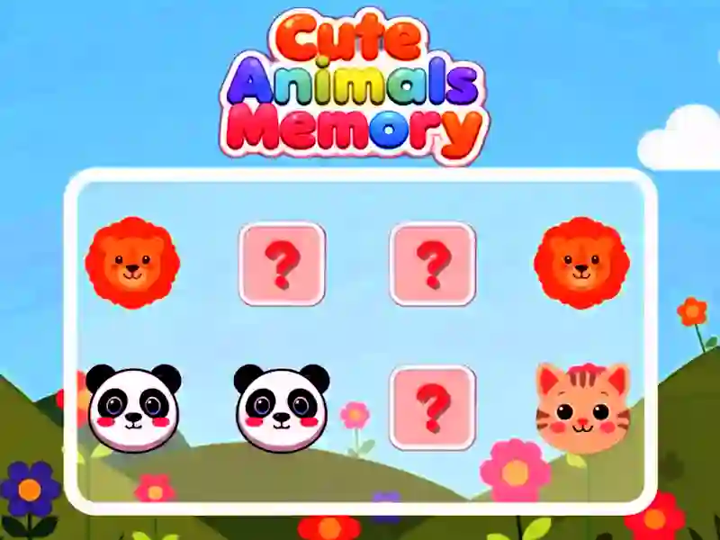 Igra Cute Animals Memory spletu