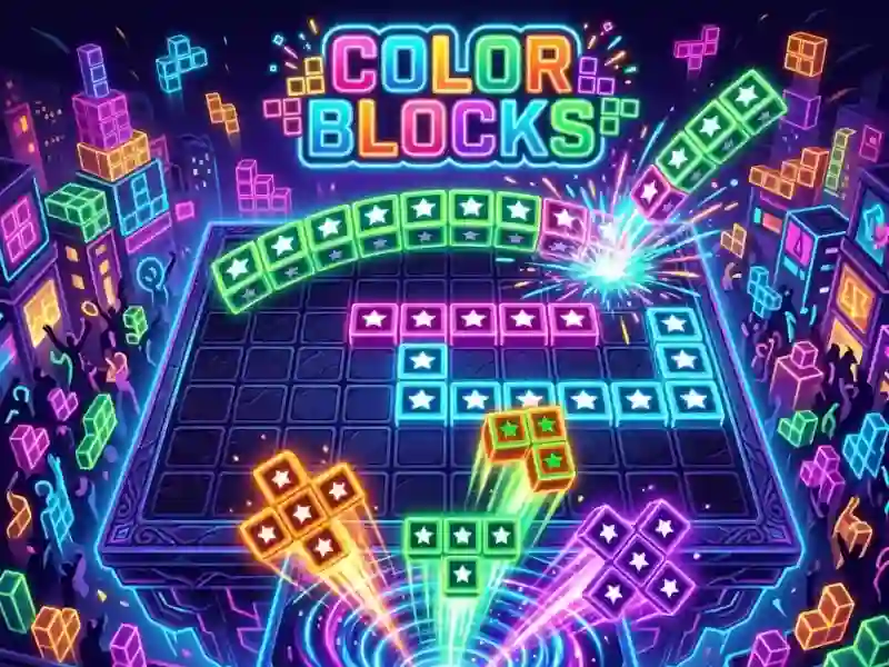 Igra Color blocks spletu