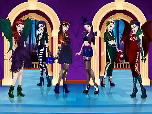 Igra Gothic Dress Up spletu