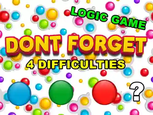 Igra Dont Forget spletu