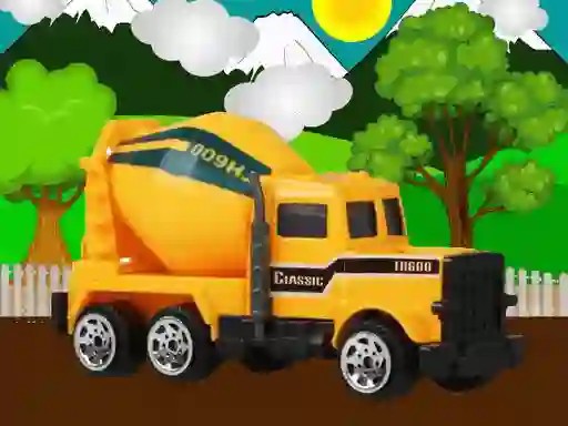 Igra Construction vehicles jigsaw spletu