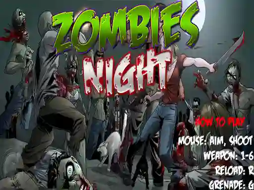 Igra Zombies Night spletu