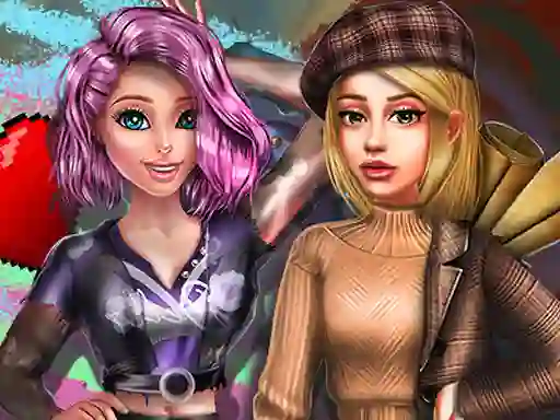 Igra 2022 Dark Academia to Egirl Dress up spletu