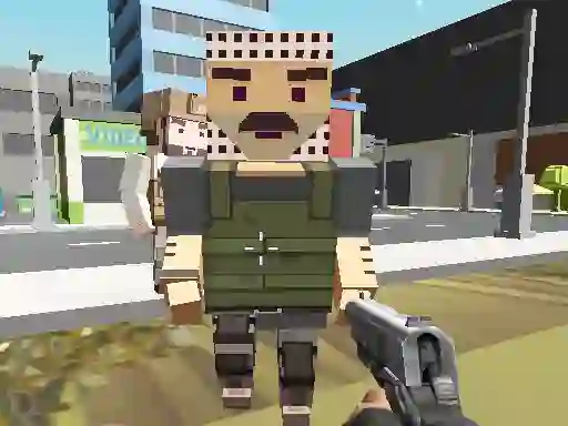 Igra Block Pixel Cop: Gun Craft In Robbers World spletu