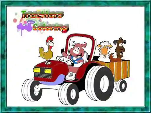 Igra Tractor Coloring Pages spletu