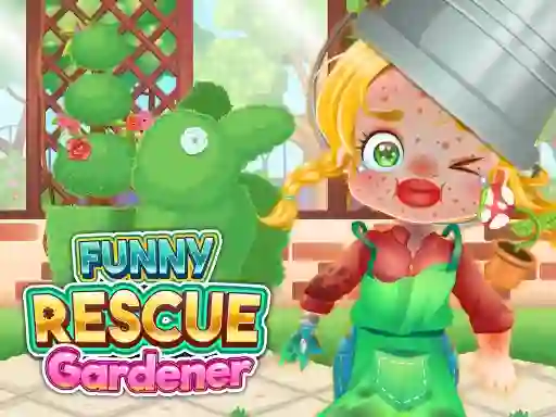 Igra Funny Rescue Gardener spletu