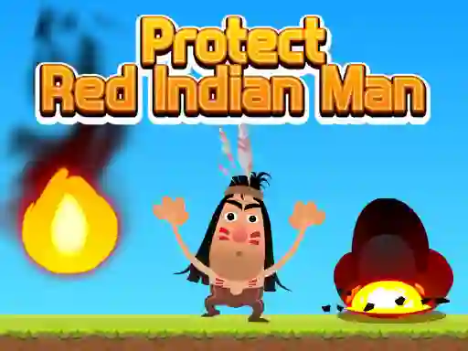 Igra Protect Red Indian Man spletu