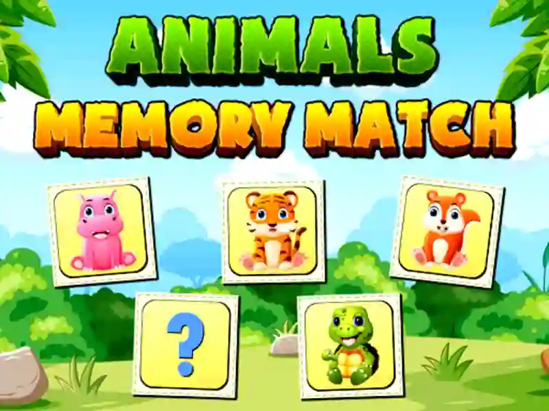 Igra Animals Memory Match spletu