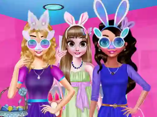 Igra Funny Easter Girls spletu