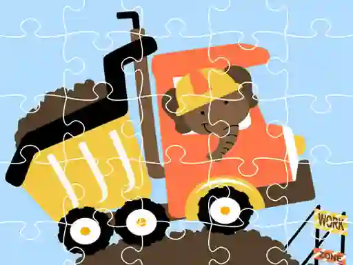 Igra Dumper Trucks Jigsaw spletu