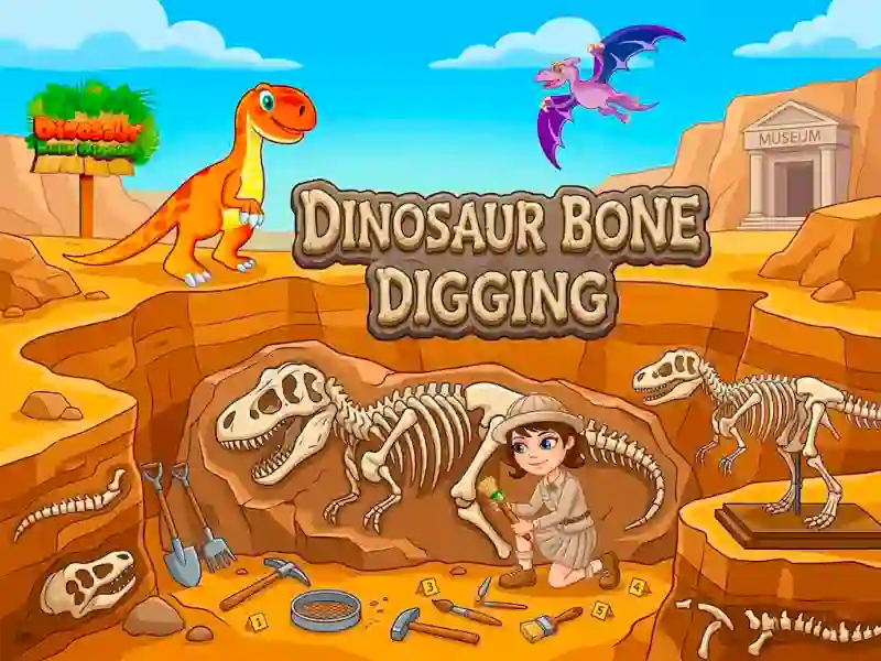 Igra Dinosaur Bone Digging spletu
