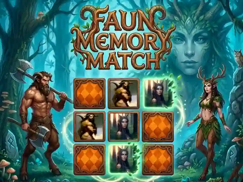 Igra Faun Memory Match spletu