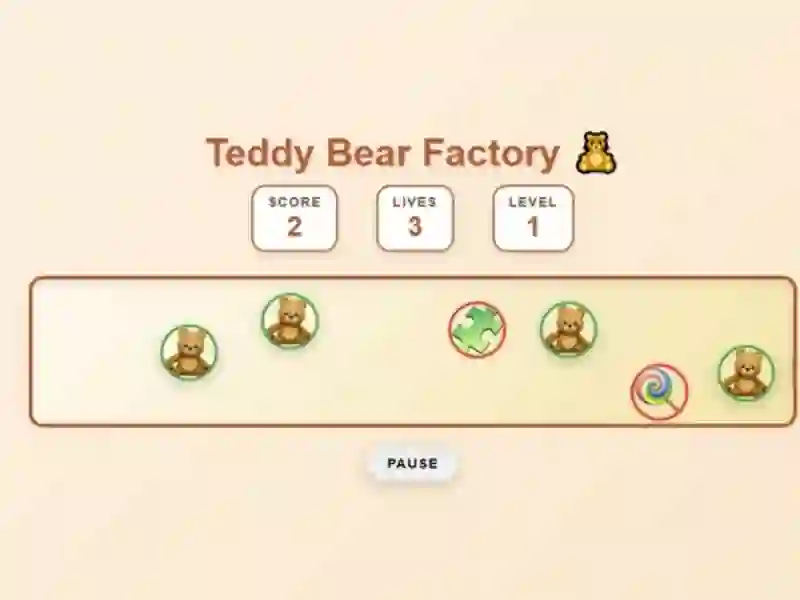 Igra Teddy Bear Factory spletu