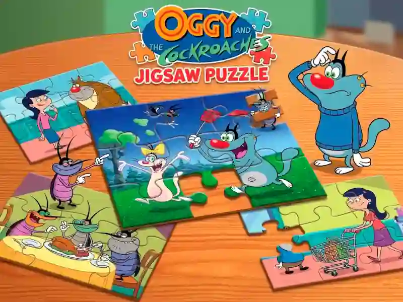 Igra Oggy and the Cockroaches Jigsaw Puzzle spletu