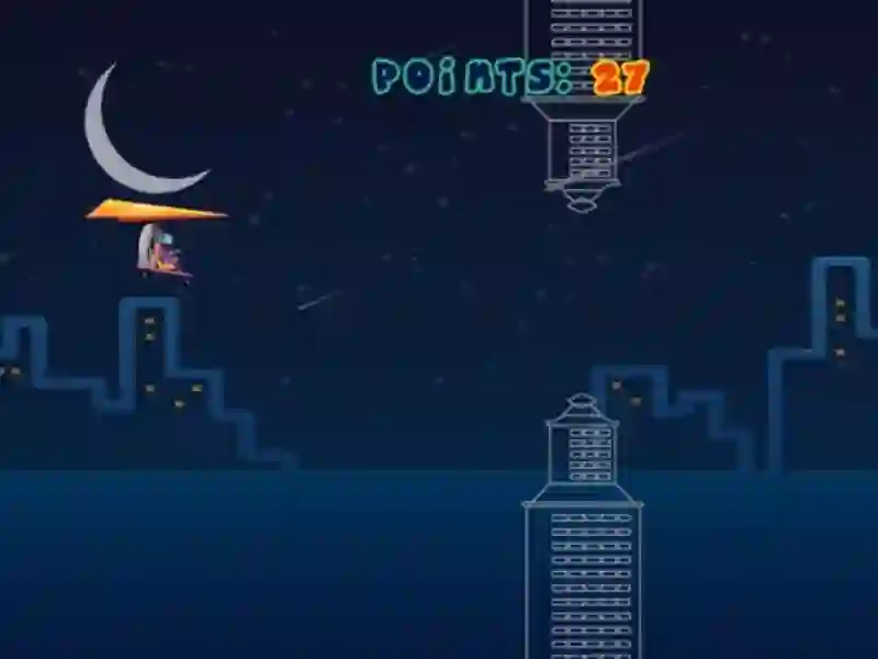 Igra Midnight Sky Runner spletu